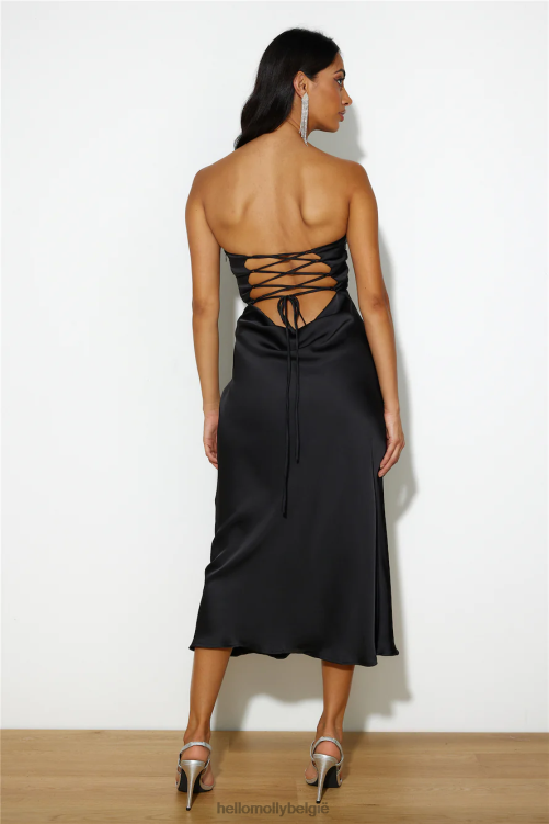 kleding Hello Molly your heat midi-jurk zwart XR2L4003