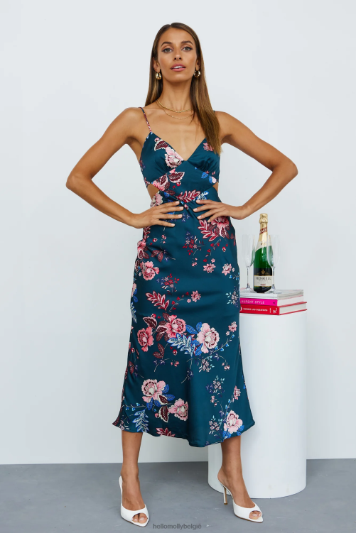 kleding Hello Molly your windy days midi-jurk blauw XR2L4205