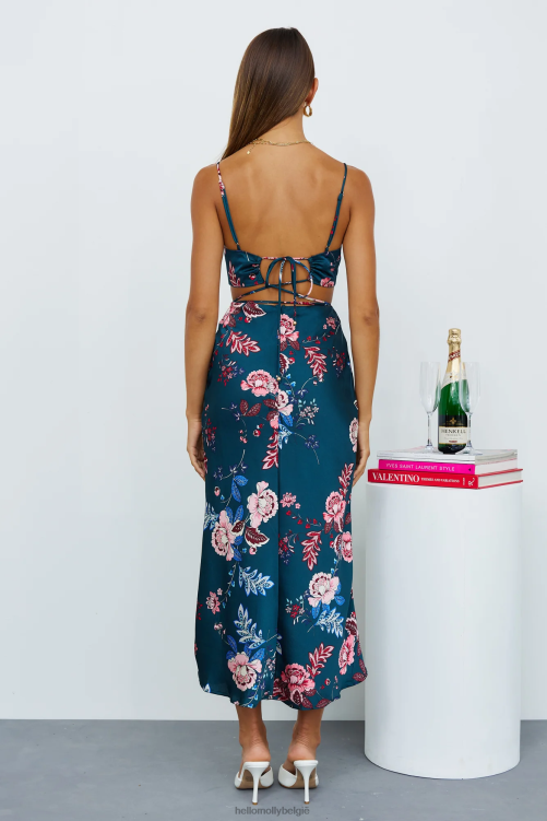 kleding Hello Molly your windy days midi-jurk blauw XR2L4205