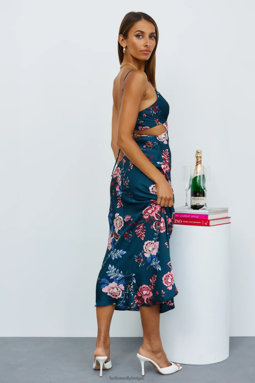 kleding Hello Molly your windy days midi-jurk blauw XR2L4205