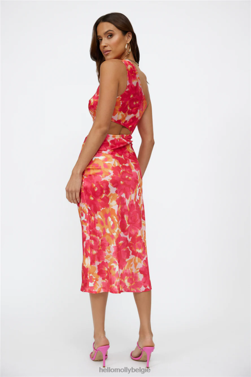kleding Hello Molly zalige hart midi-jurk met bloemenmotief XR2L6988