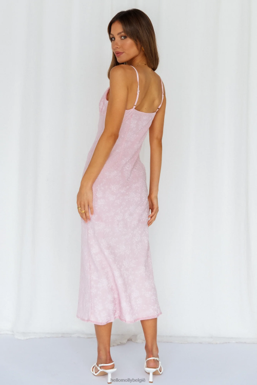kleding Hello Molly zonnebaden zonnebloem midi-jurken roze XR2L4002