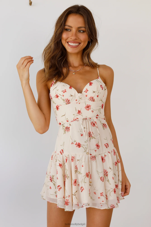 kleding Hello Molly Carrina jurk beige XR2L1851