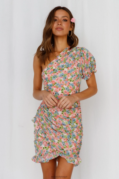 kleding Hello Molly we hebben tijd jurk roze XR2L1153