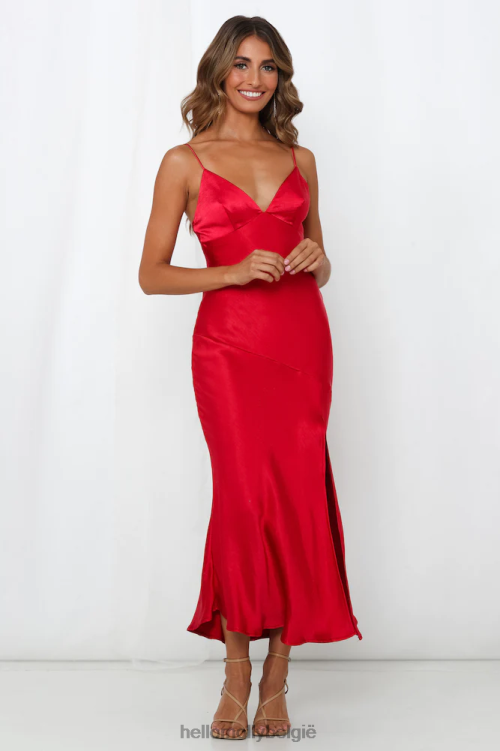 kleding Hello Molly Vraag naar een midi-jurk wijn van een vriend XR2L6941