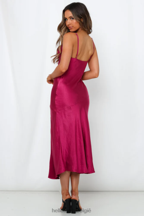 kleding Hello Molly ask for afriend midi-jurk fuchsia XR2L6918