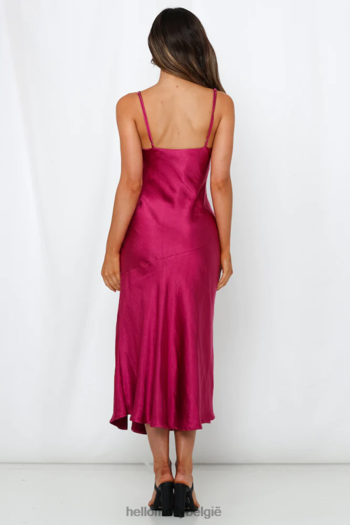 kleding Hello Molly ask for afriend midi-jurk fuchsia XR2L6918