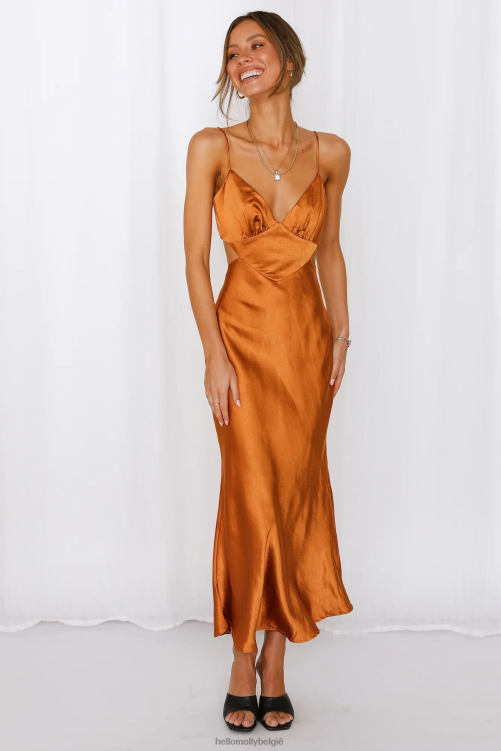 kleding Hello Molly bedankt, ik heb het midi-jurk brons gekocht XR2L6917