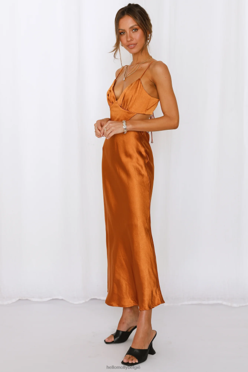 kleding Hello Molly bedankt, ik heb het midi-jurk brons gekocht XR2L6917