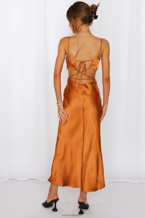 kleding Hello Molly bedankt, ik heb het midi-jurk brons gekocht XR2L6917