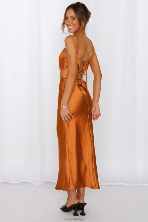 kleding Hello Molly bedankt, ik heb het midi-jurk brons gekocht XR2L6917