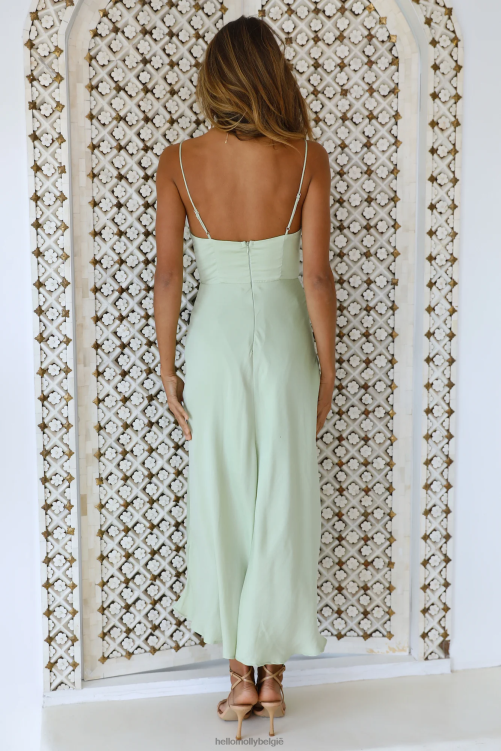 kleding Hello Molly private kiss midi-jurk avocado XR2L6931