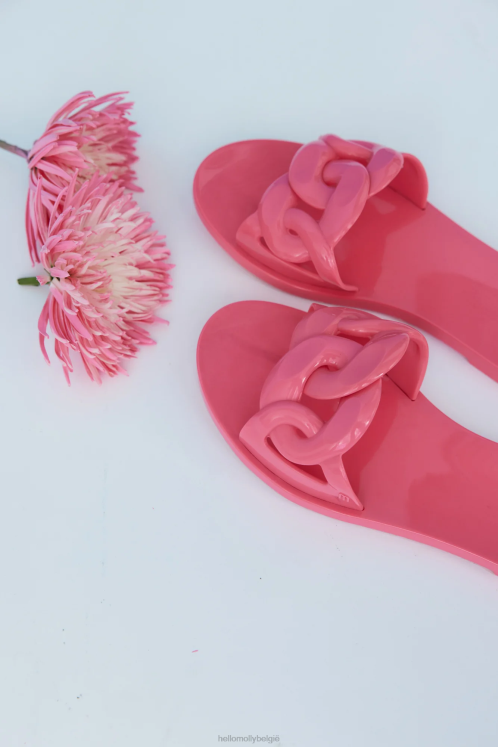 schoenen Hello Molly Melissa Jelly Chain Slides roze XR2L9990