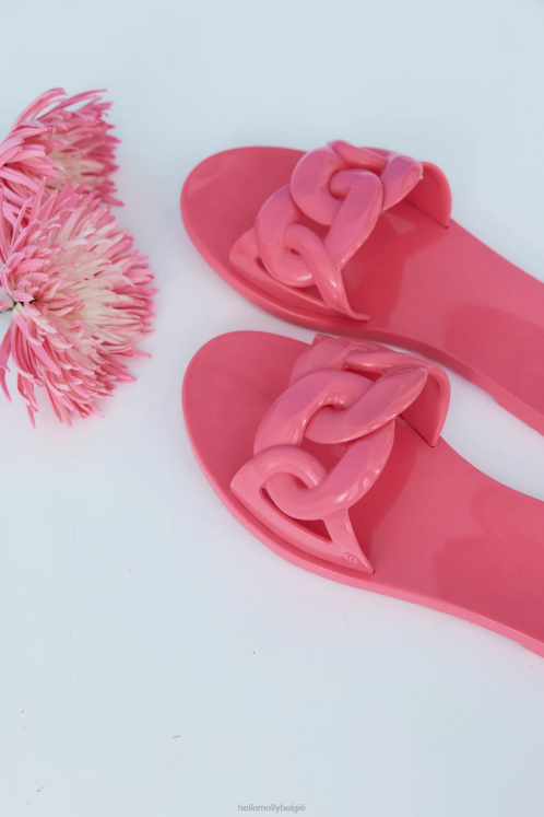schoenen Hello Molly Melissa Jelly Chain Slides roze XR2L9990