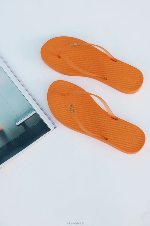 schoenen Hello Molly Melissa Sun Venice teenslippers oranje XR2L9989