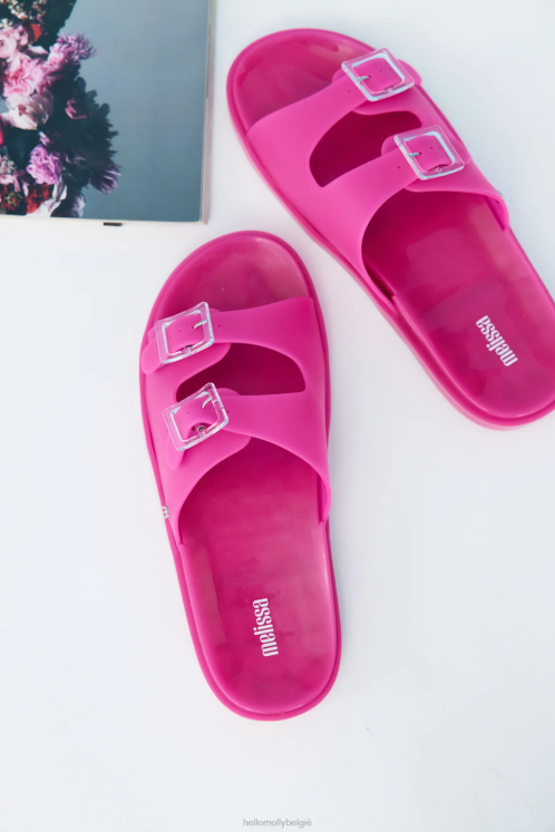 schoenen Hello Molly Melissa brede slippers roze XR2L9991