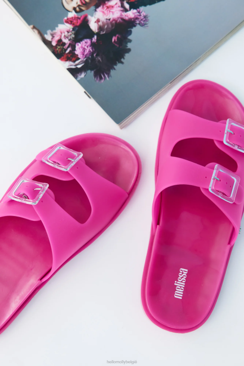 schoenen Hello Molly Melissa brede slippers roze XR2L9991