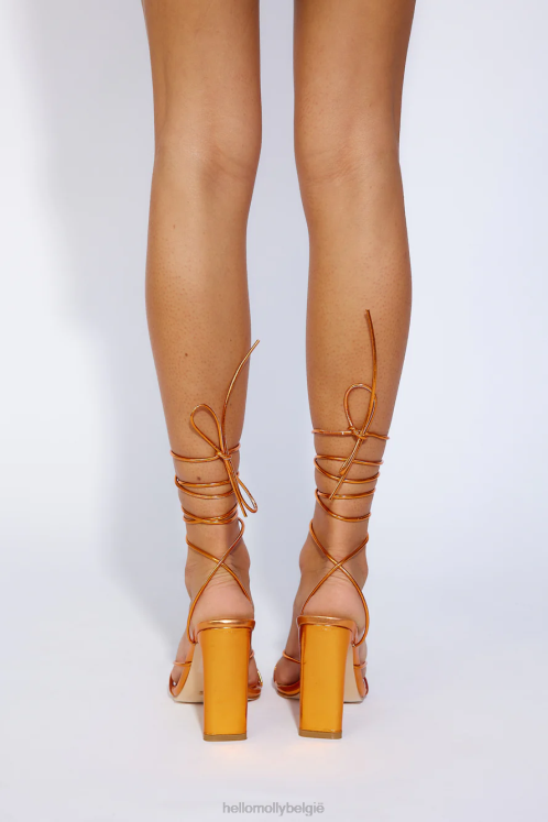 schoenen Hello Molly billini cyrus hakken oranje metallic XR2L9861
