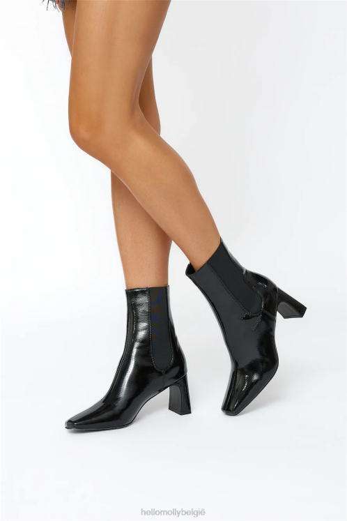 schoenen Hello Molly billini fernley laarzen zwart lak XR2L10026