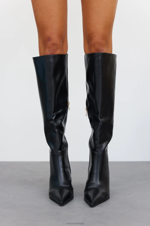 schoenen Hello Molly billini ives kniehoge laarzen zwart XR2L10028