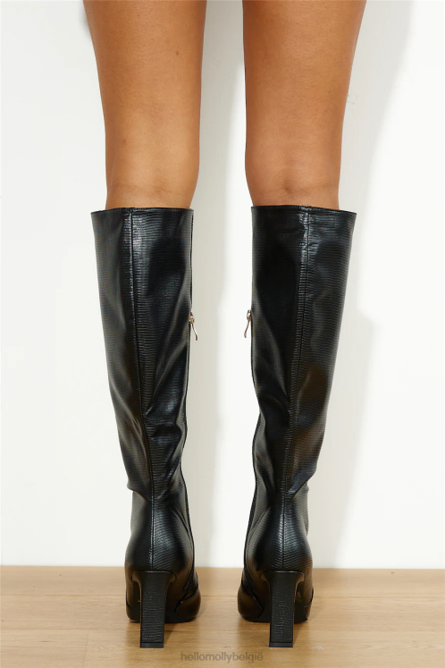 schoenen Hello Molly billini kan zwarte schaal opstarten XR2L10048