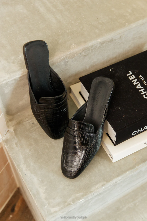 schoenen Hello Molly billini havanna loafer zwart krokodil XR2L9986