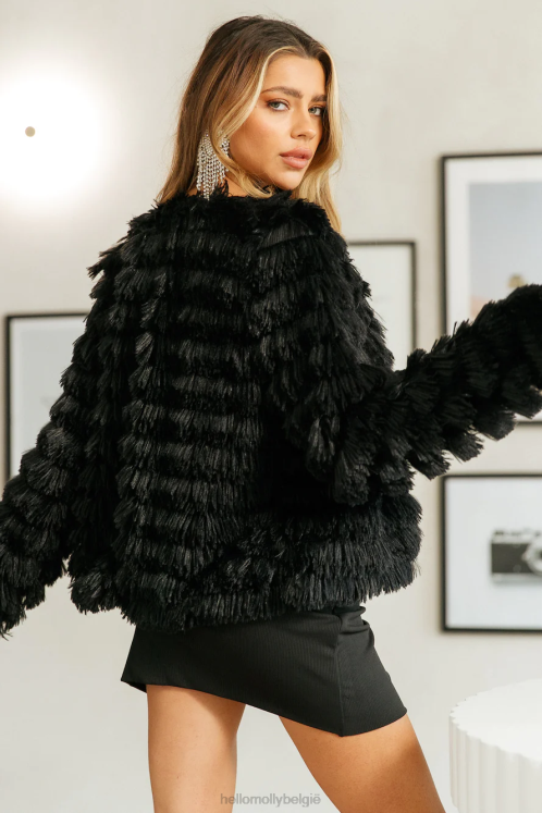 kleding Hello Molly shake it out jas zwart XR2L9349