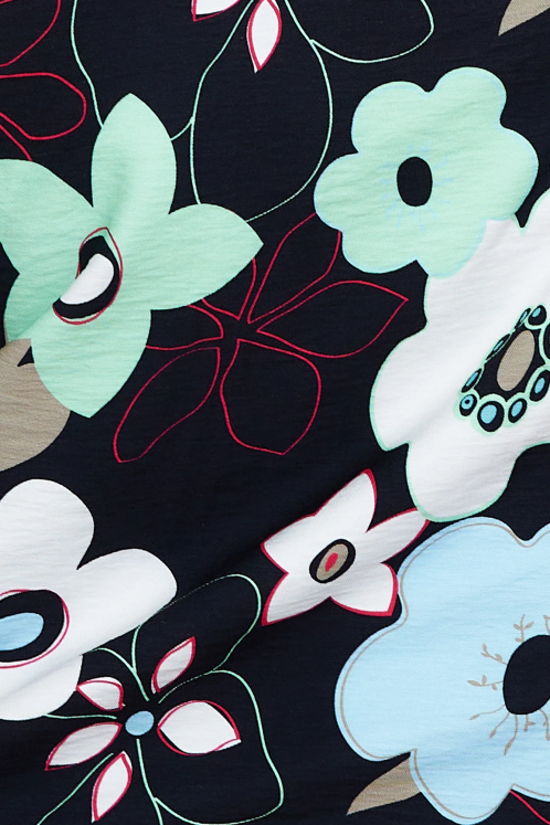 kleding Hello Molly finders keepers foxy halterhalstop zwart retro bloemen XR2L8886