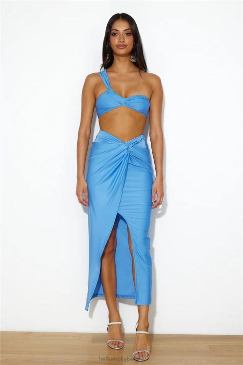 kleding Hello Molly klaar voor goss crop top blauw XR2L8760