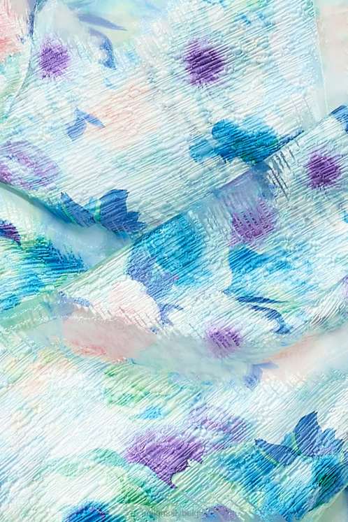 kleding Hello Molly geschilderd aanzicht crop top blauw XR2L8868