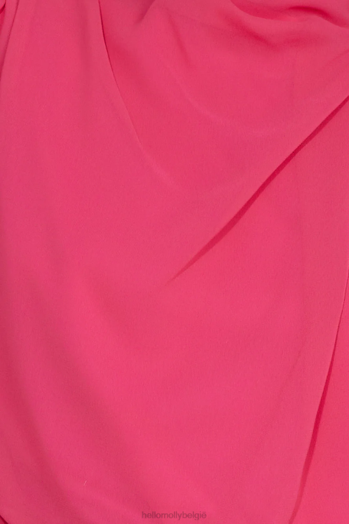 kleding Hello Molly deborah satijnen crop top roze XR2L9012