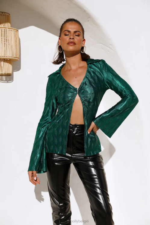 kleding Hello Molly meghan blouse groen XR2L9084