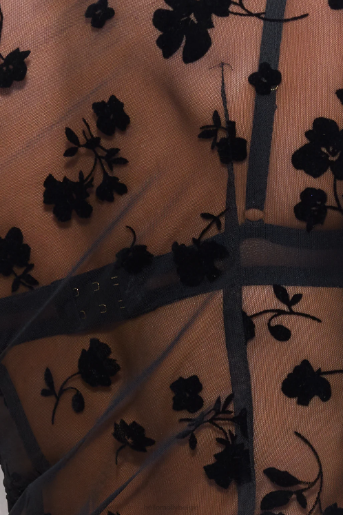 kleding Hello Molly show it mesh top zwart XR2L8958