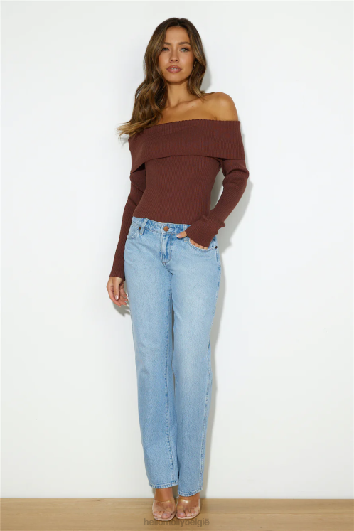 kleding Hello Molly warme en toch koele top bruin XR2L9066