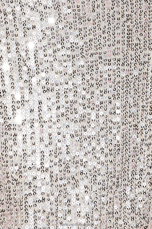 kleding Hello Molly alleen de jouwe crop top zilver XR2L8562