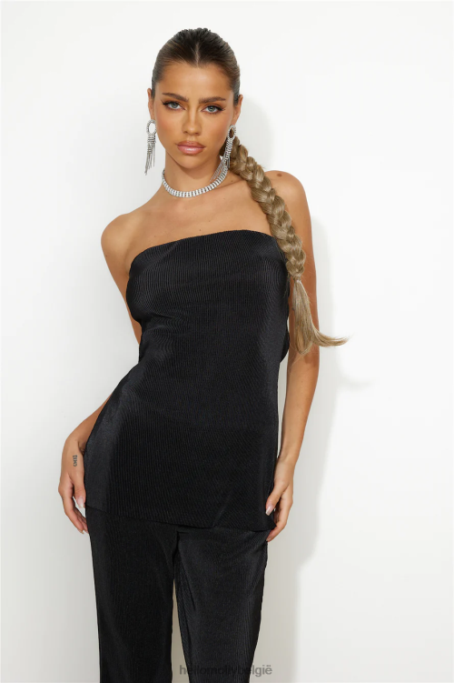 kleding Hello Molly cover meisjestop zwart XR2L8609