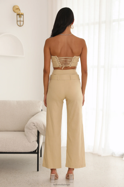 kleding Hello Molly gefilterde crop-top bruin XR2L8625