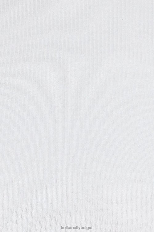 kleding Hello Molly kleine glitter crop top wit XR2L8639