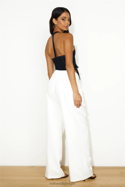 kleding Hello Molly lioness nyc haltertop donker denim XR2L8563