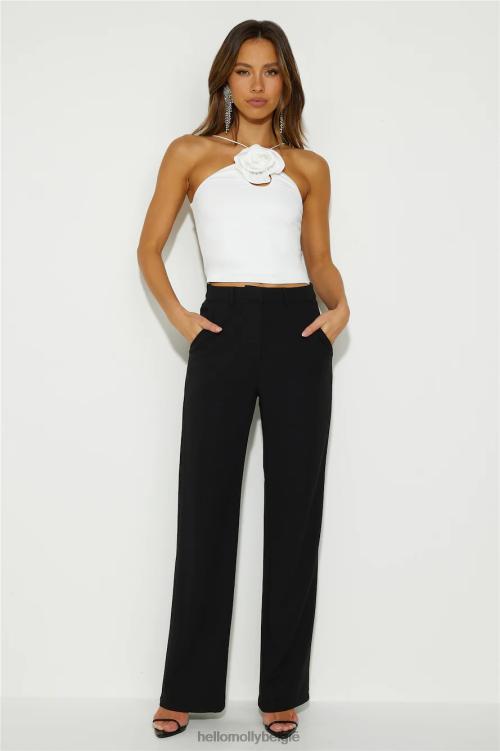 kleding Hello Molly nachten vol cocktails crop top wit XR2L8636