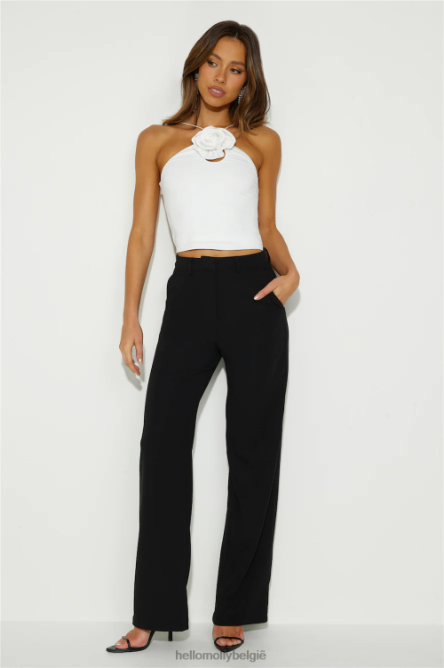 kleding Hello Molly nachten vol cocktails crop top wit XR2L8636