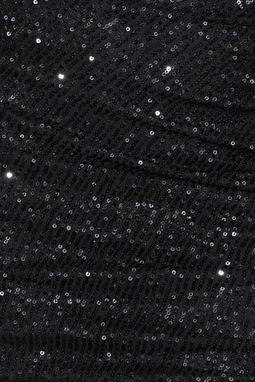 kleding Hello Molly only yours crop top met pailletten zwart XR2L8606