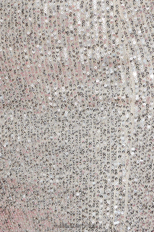 kleding Hello Molly strooi glans crop top met pailletten beige XR2L8561