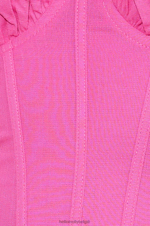 kleding Hello Molly super stijlvolle crop top roze XR2L8615