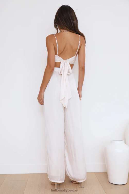 kleding Hello Molly zoetere gevoelens crop top crème XR2L8642