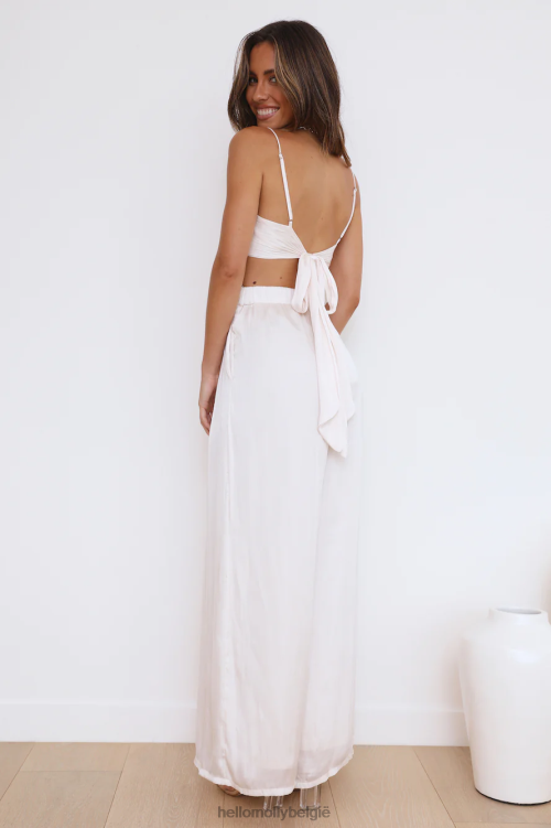 kleding Hello Molly zoetere gevoelens crop top crème XR2L8642