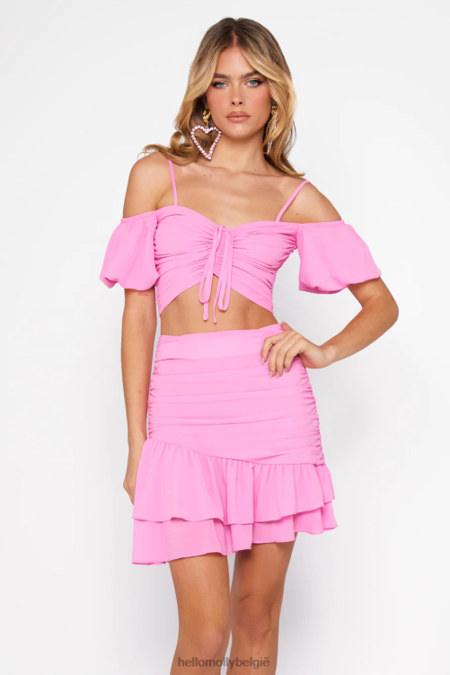 kleding Hello Molly Ariels lied crop roze XR2L8031