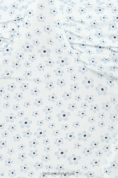 kleding Hello Molly Ik vind het een crop top wit XR2L8023