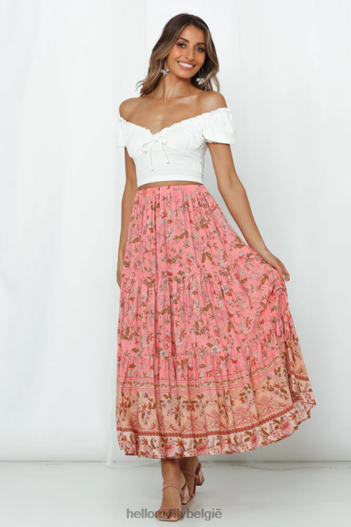 kleding Hello Molly Mary in tegendeel crop top wit XR2L7950