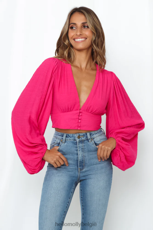 kleding Hello Molly agyness top roze XR2L8306